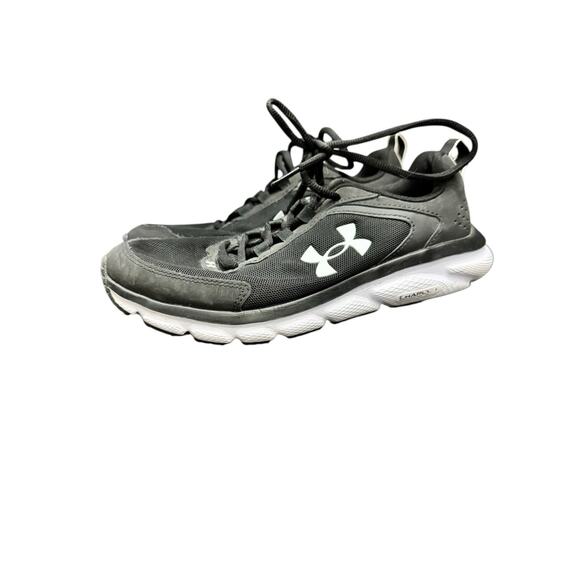 Under Armour Charged Assert 10 Black Running Shoes Women’s Size 8 Sneakers - Picture 2 of 10